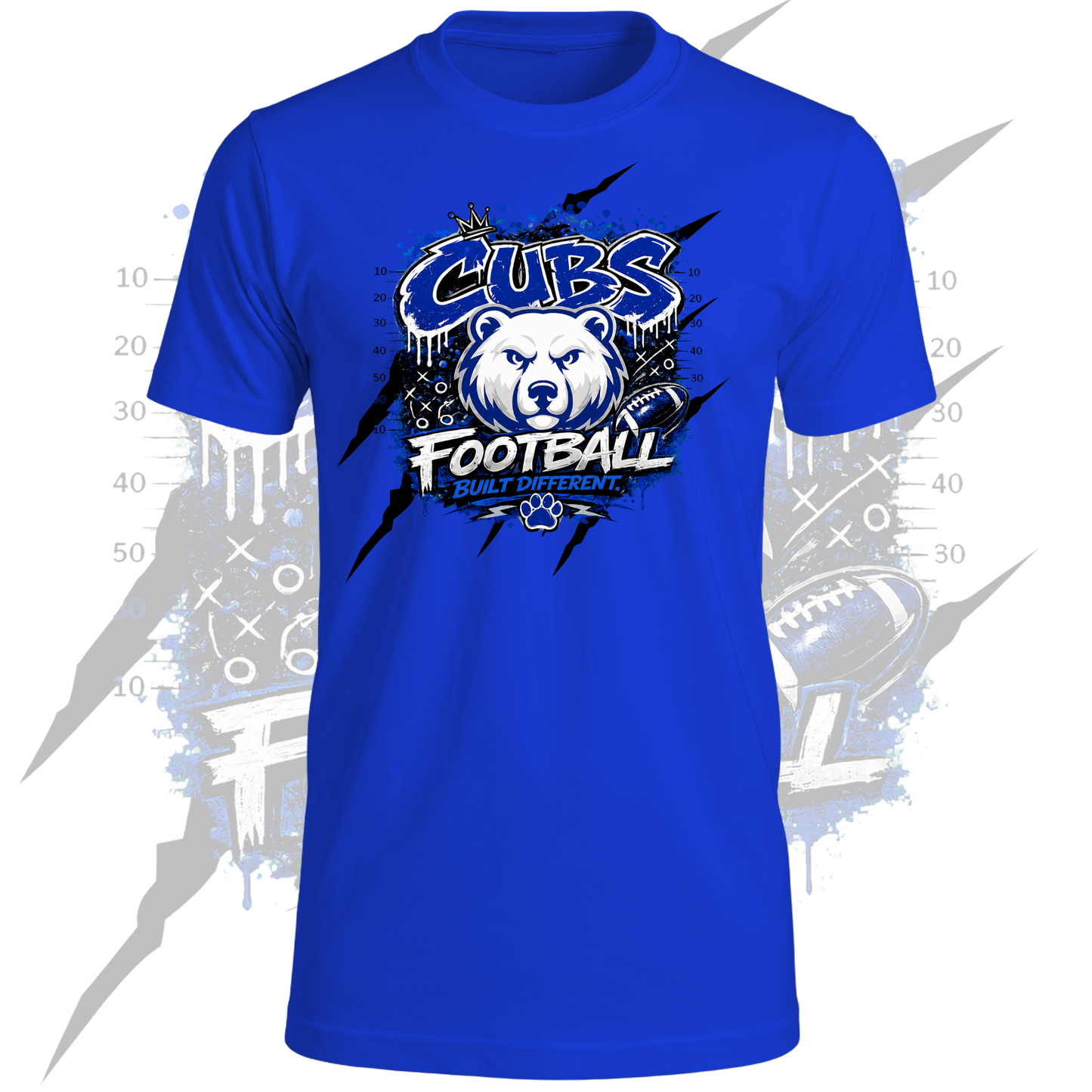 Hometown Football T-Shirt and Hoodie Graffiti Design