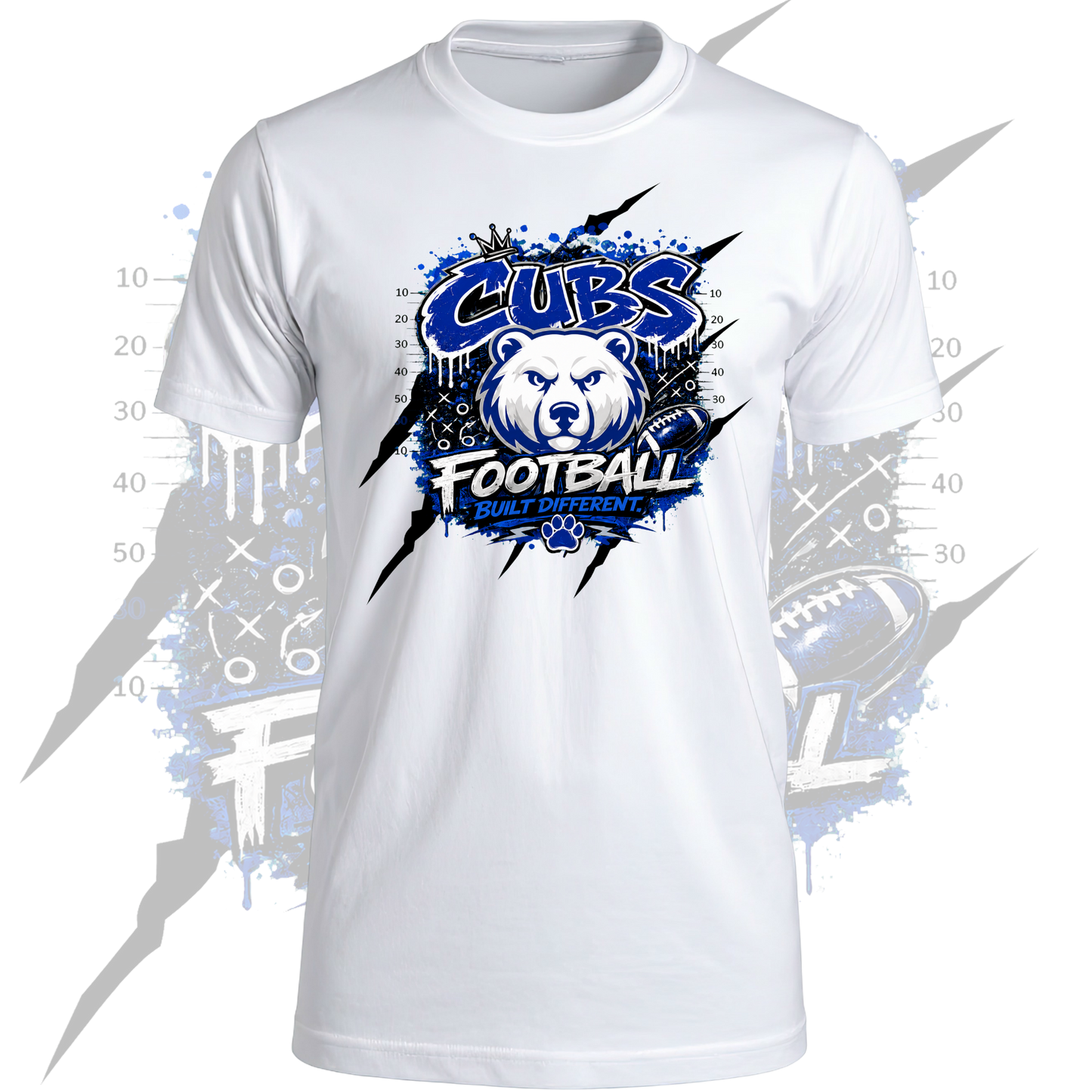 Hometown Football T-Shirt and Hoodie Graffiti Design
